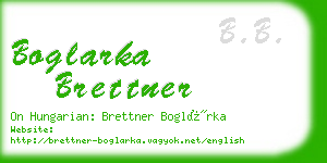 boglarka brettner business card